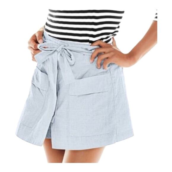 Cabi Court Skort In Denim Chambray - Picture 1 of 4